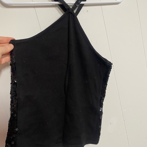 Black Sequin Tank - Picture 4 of 5